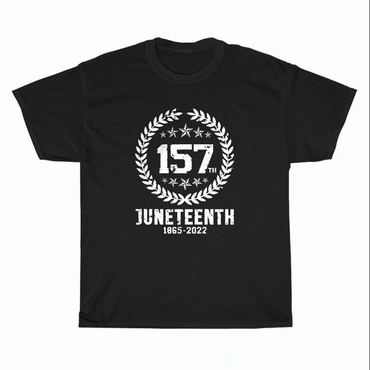 157Th Juneteenth Logo Unisex Men's T Shirt Size S to 3XL