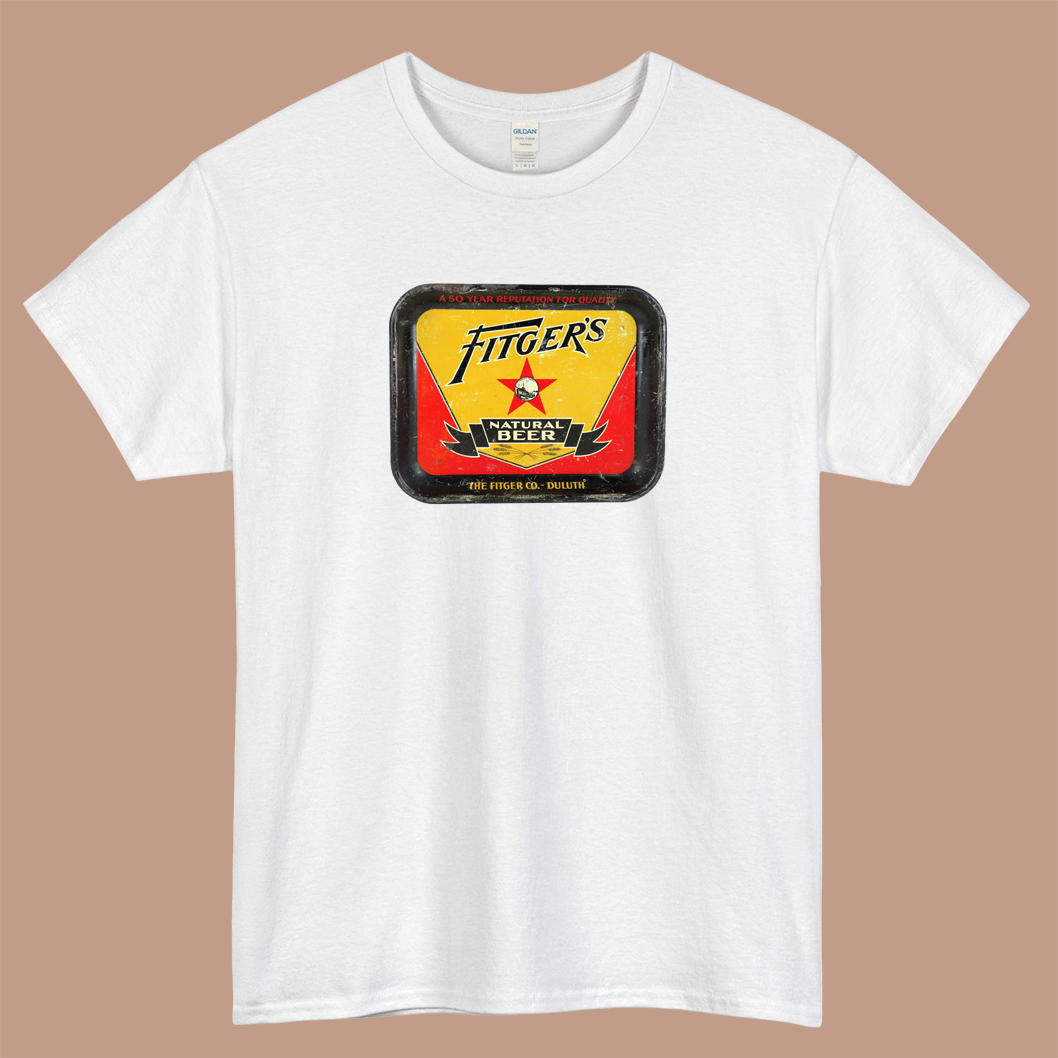 1933 Fitger's Natural Beer Logo Mens Unisex Short Sleeve T-Shirt Size S-3XL - P