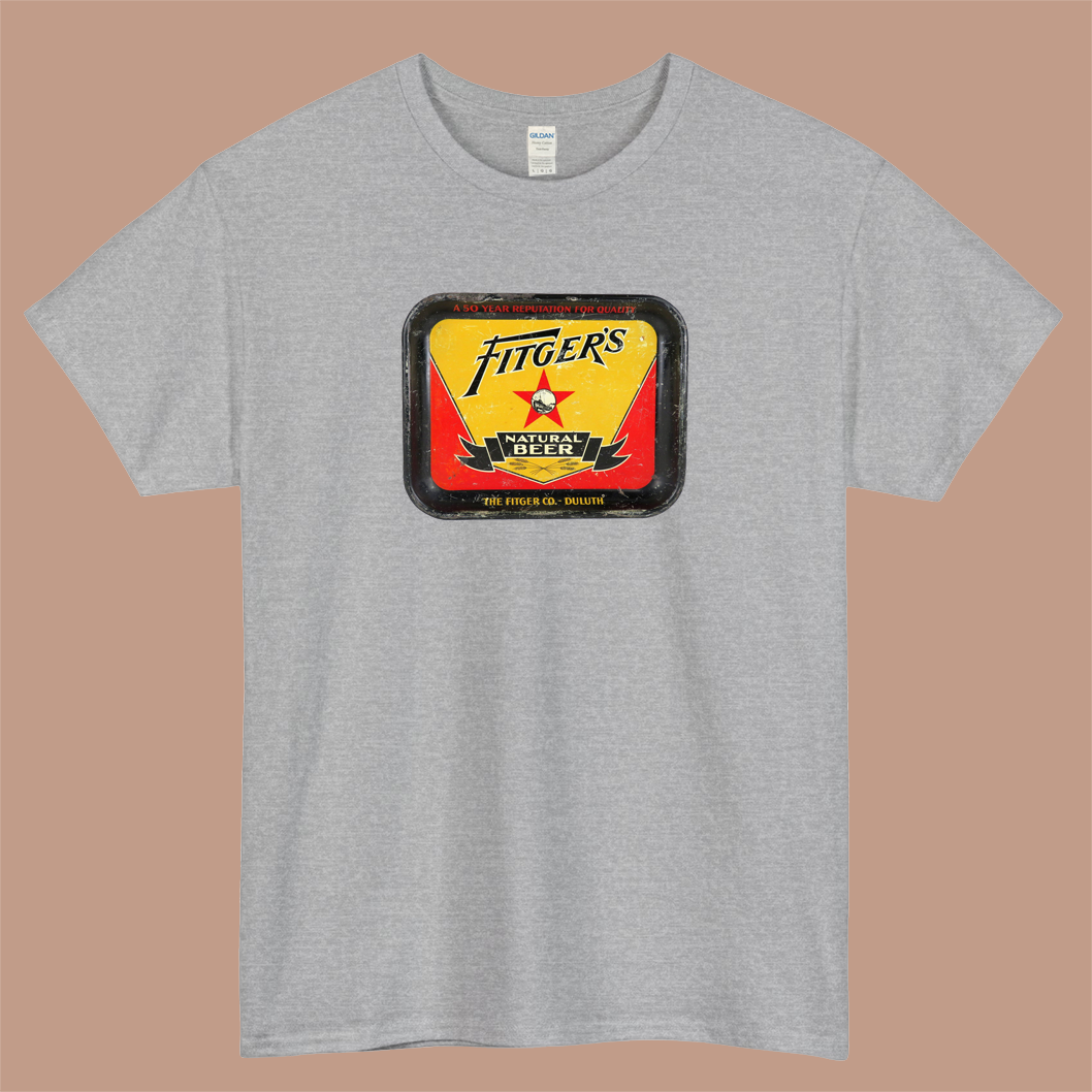 1933 Fitger's Natural Beer Logo Mens Unisex Short Sleeve T-Shirt Size S-3XL - P