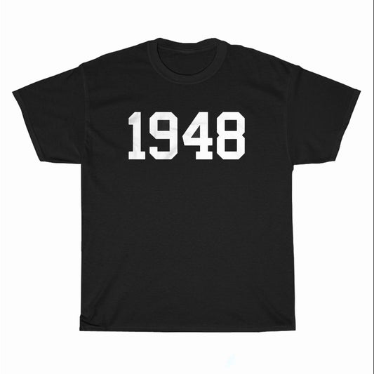 1948 Birth Year Logo Unisex Men's T Shirt Size S to 3XL