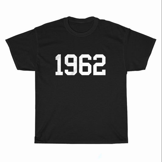 1962 Birth Year Logo Unisex Men's T Shirt Size S to 3XL