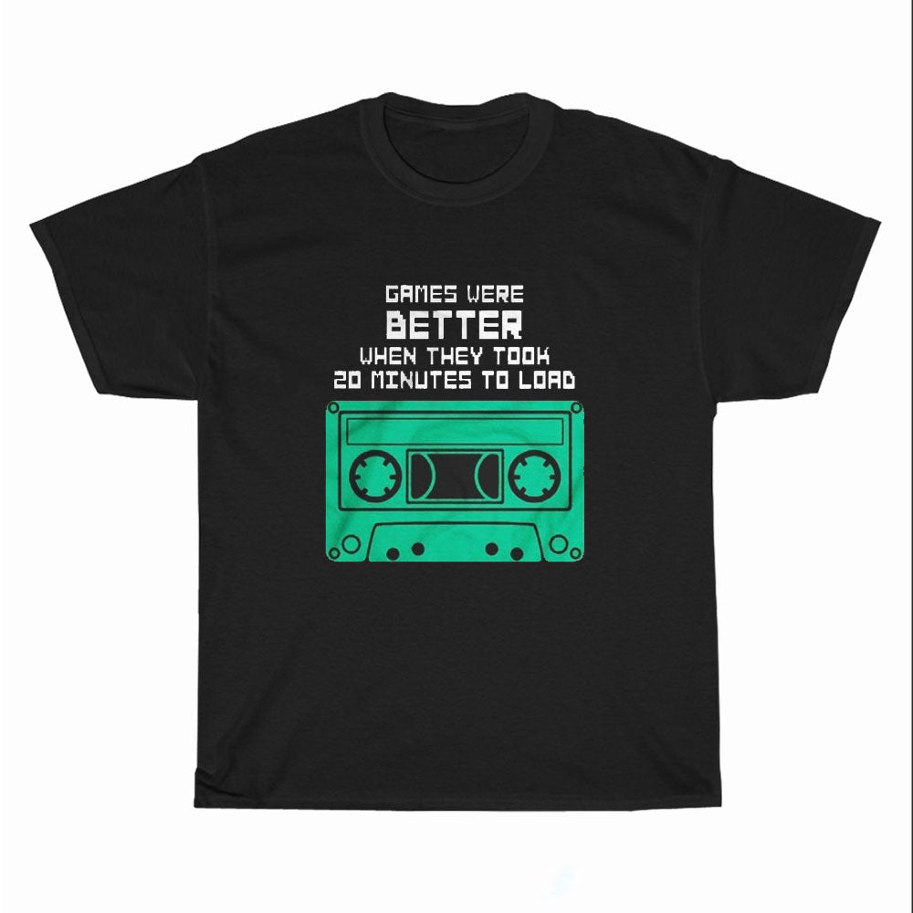 Minutes To Load Cassette Tape Logo Unisex Men's T Shirt Size S to 3XL