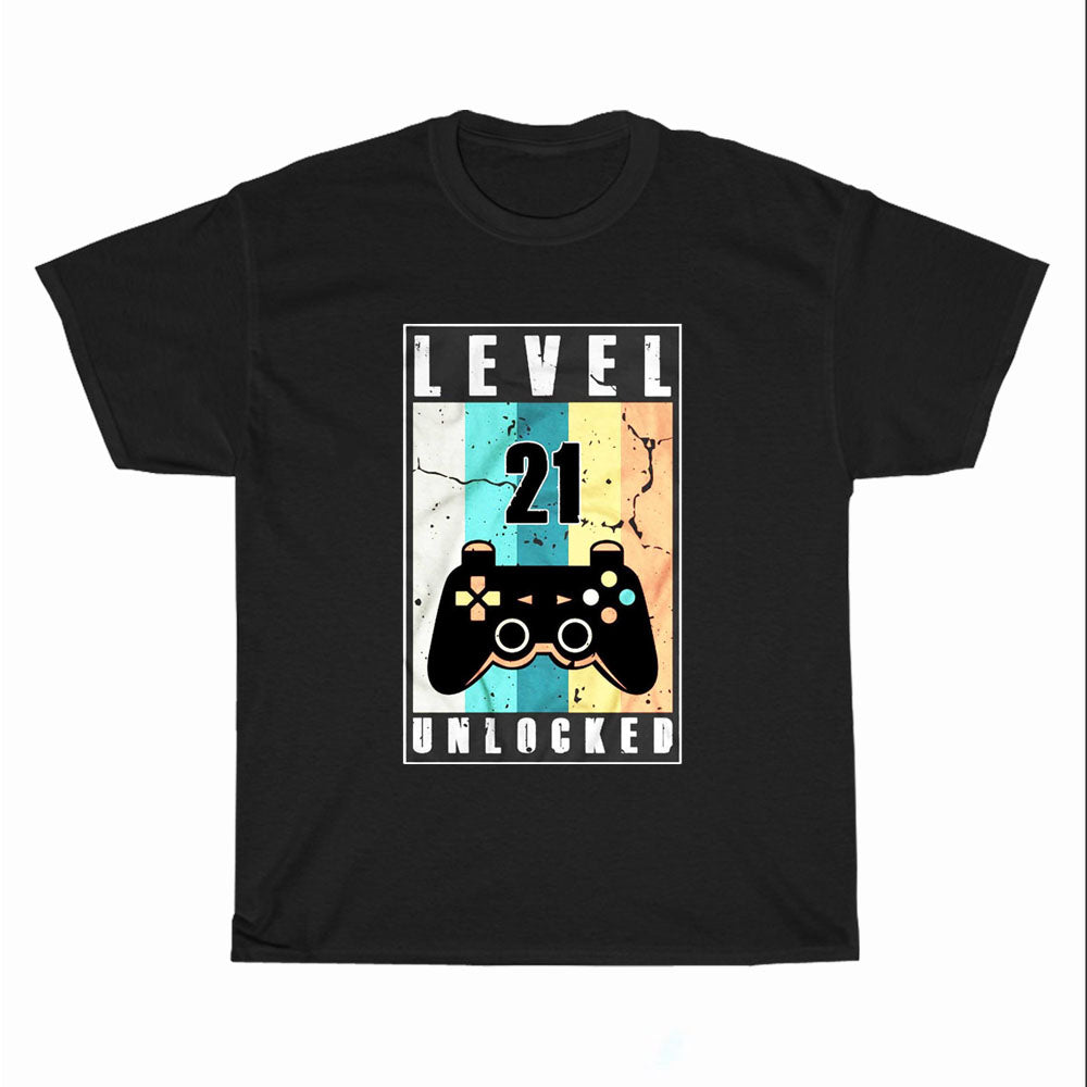 Birthday Level Unlocked Logo Unisex Men's T Shirt Size S to 3XL