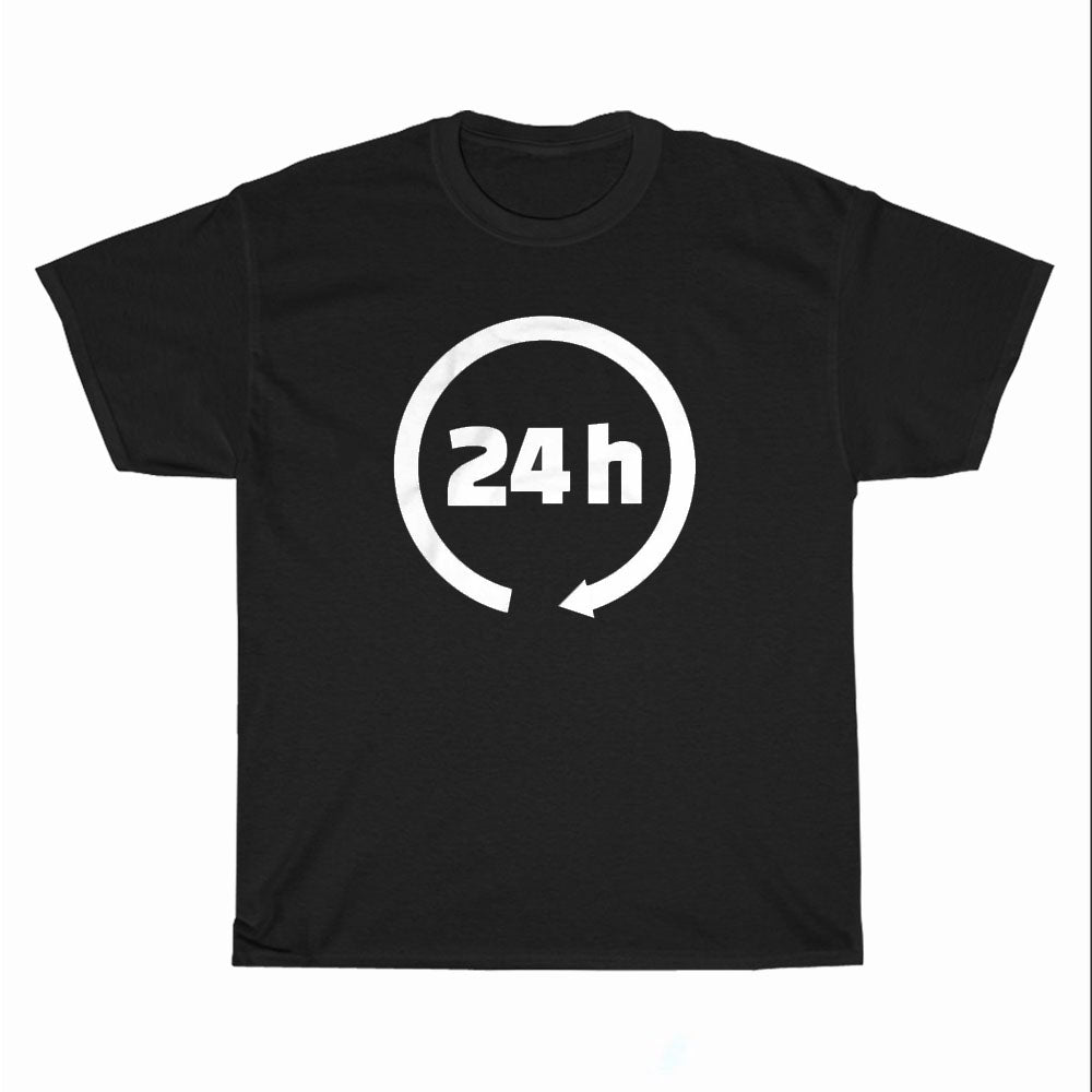 24 Hours Logo Unisex Men's T Shirt Size S to 3XL