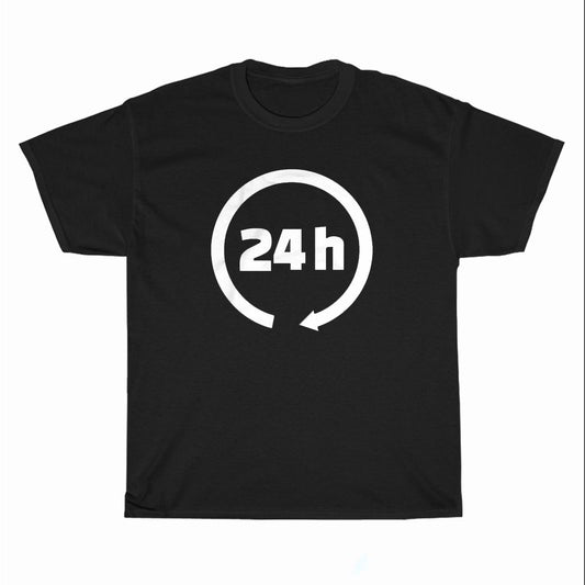 24 Hours Logo Unisex Men's T Shirt Size S to 3XL