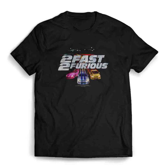 2 Fast 2 Furious Logo Unisex Men's T Shirt Size S to 3XL