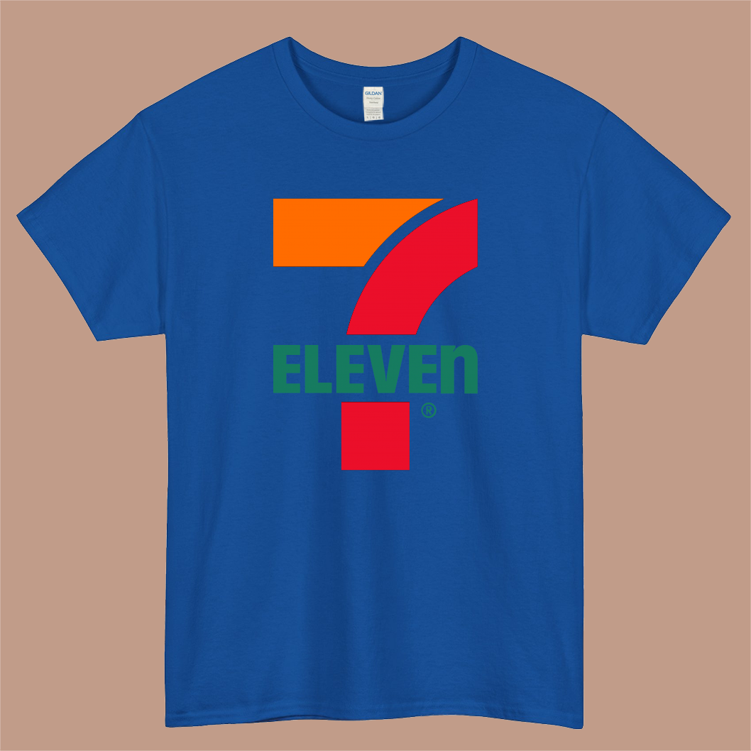 7-Eleven Logo Mens Unisex Short Sleeve Blue T-Shirt Size S-3XL