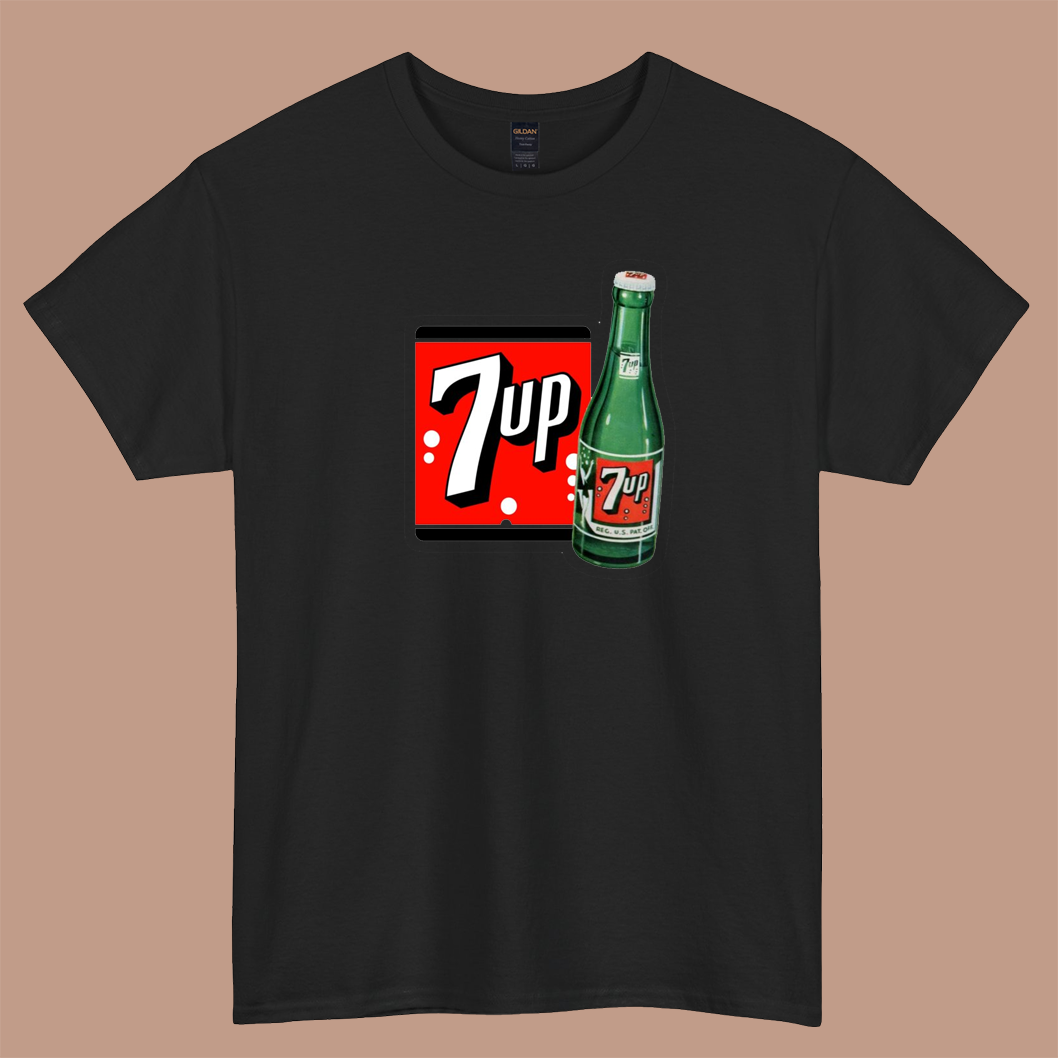 7UP logo short sleeve t shirt S-3XL- P
