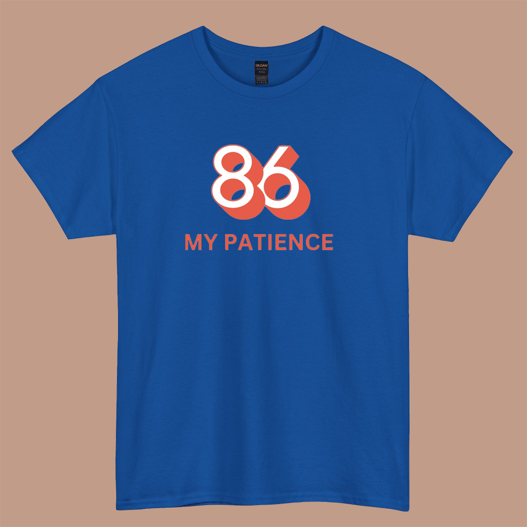 86 MY PATIENCE logo short SLEEVE T SHIRT -P