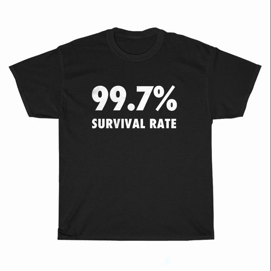 99 7 Survival Rate Logo Unisex Men's T Shirt Size S to 3XL