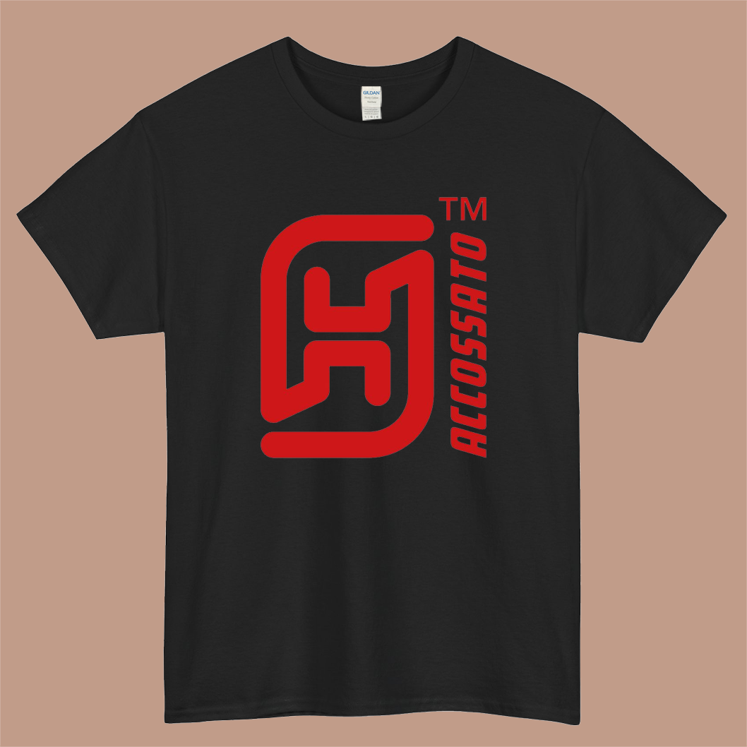 ACCOSSATO RACING Logo Mens Unisex Short Sleeve Black T-Shirt Size S-3XL