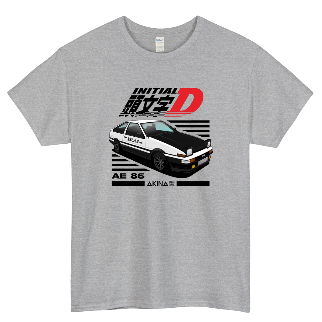 AE86 Initial D Logo Mens Unisex Short Sleeve T-Shirt Size S-3XL - P
