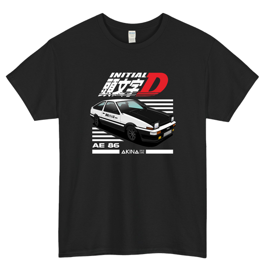 AE86 Initial D Logo Mens Unisex Short Sleeve T-Shirt Size S-3XL - P