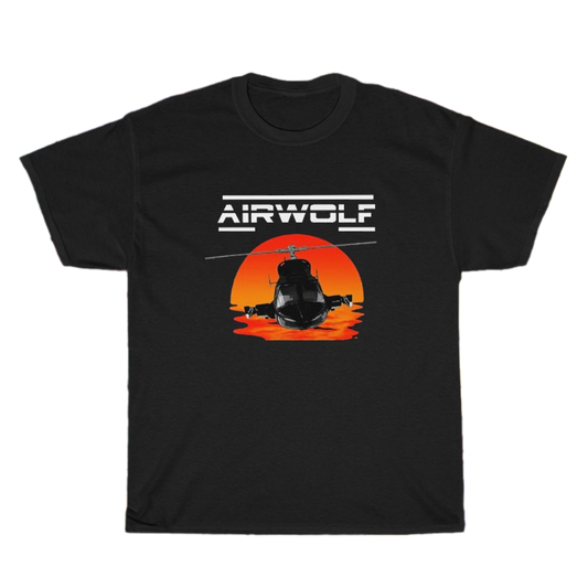 AIRWOLF TV SERIES Logo Men's Unisex T Shirt S to 3XL
