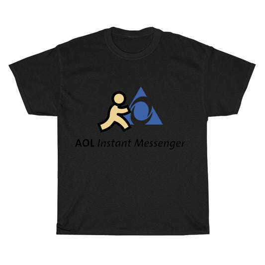 AOL INSTANT MESSENGER Logo Men's Unisex T Shirt Size S to 3XL