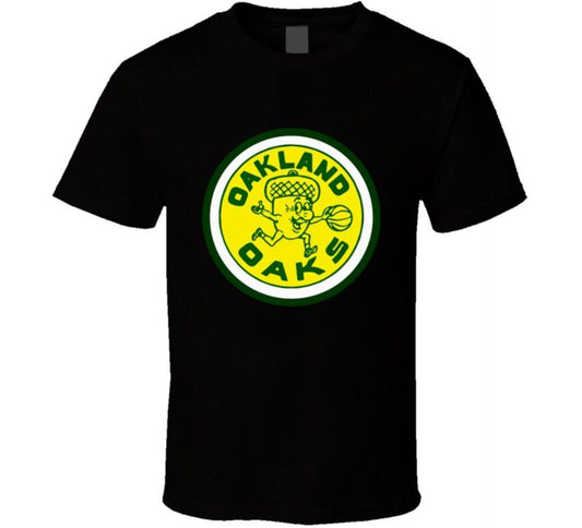 Aba Oakland Oaks Retro Basketball Logo Unisex Men's T Shirt Size S to 3XL