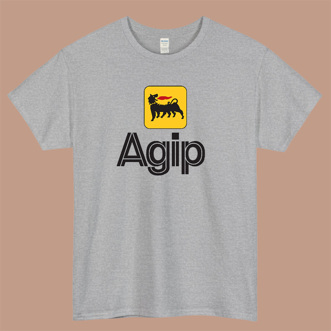 Agip Oil Company Logo Mens Unisex Short Sleeve T-Shirt Size S-3XL