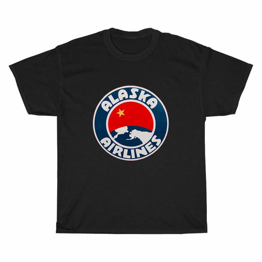 Alaska Airlines Retro logo Men's Unisex T Shirt Size S to 3XL
