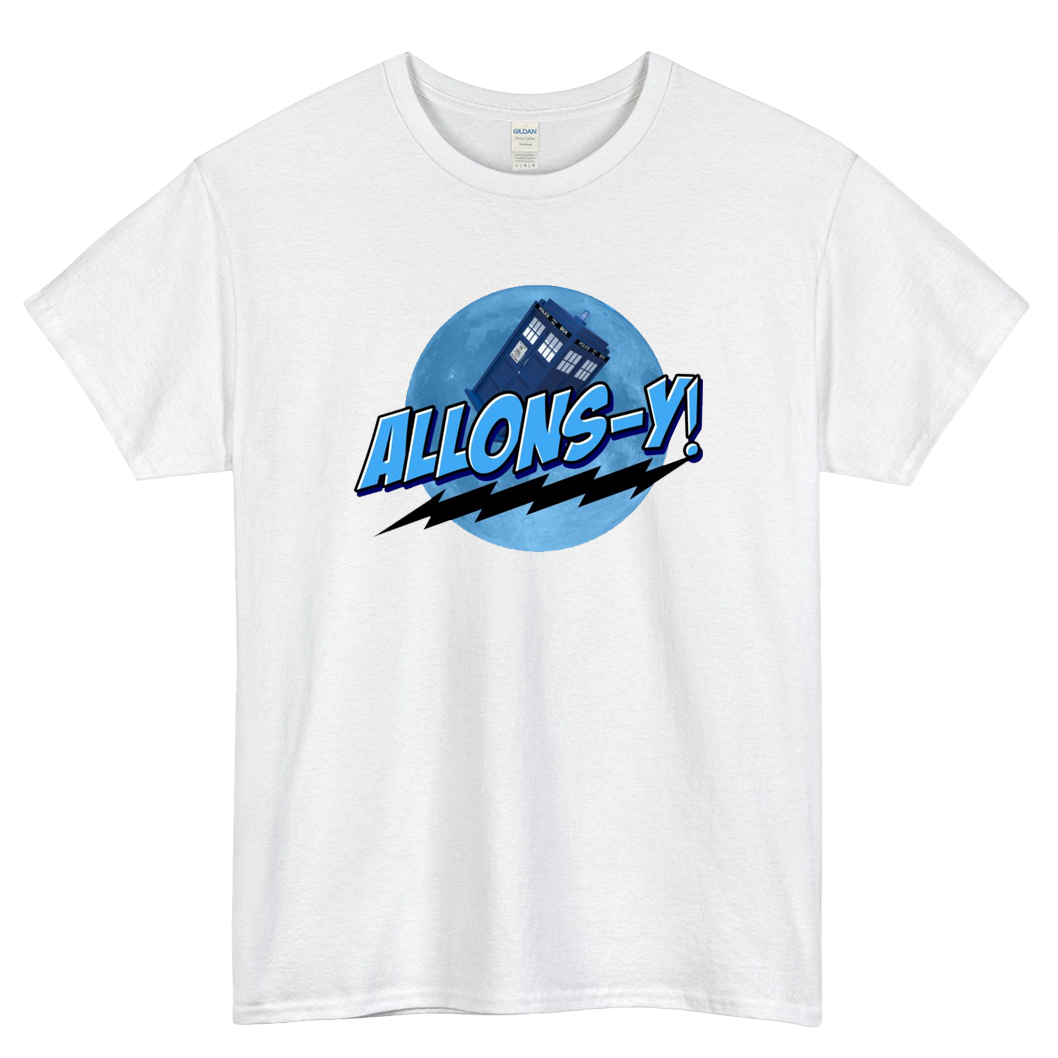 Allons-y Mens Unisex Short Sleeve T-Shirt Size S-3XL - P