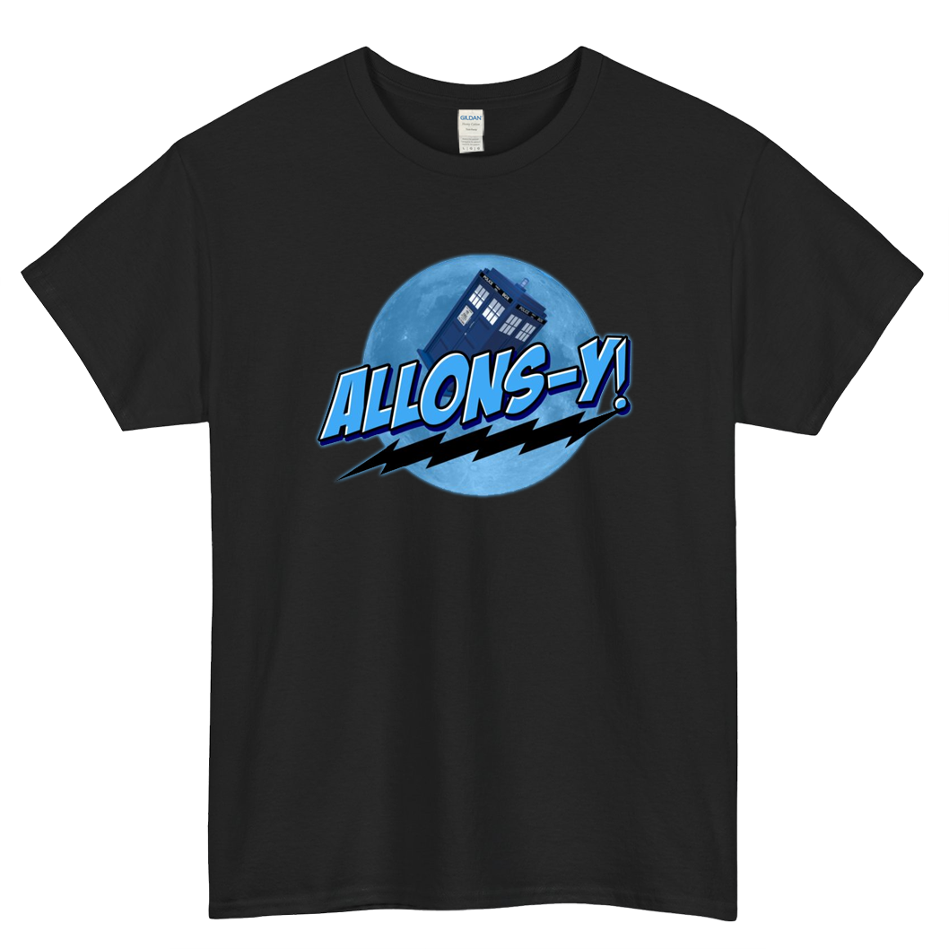 Allons-y Mens Unisex Short Sleeve T-Shirt Size S-3XL - P