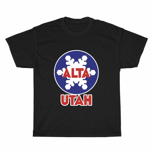 Alta Ski Resort Logo Men's Unisex T Shirt Size S to 3XL