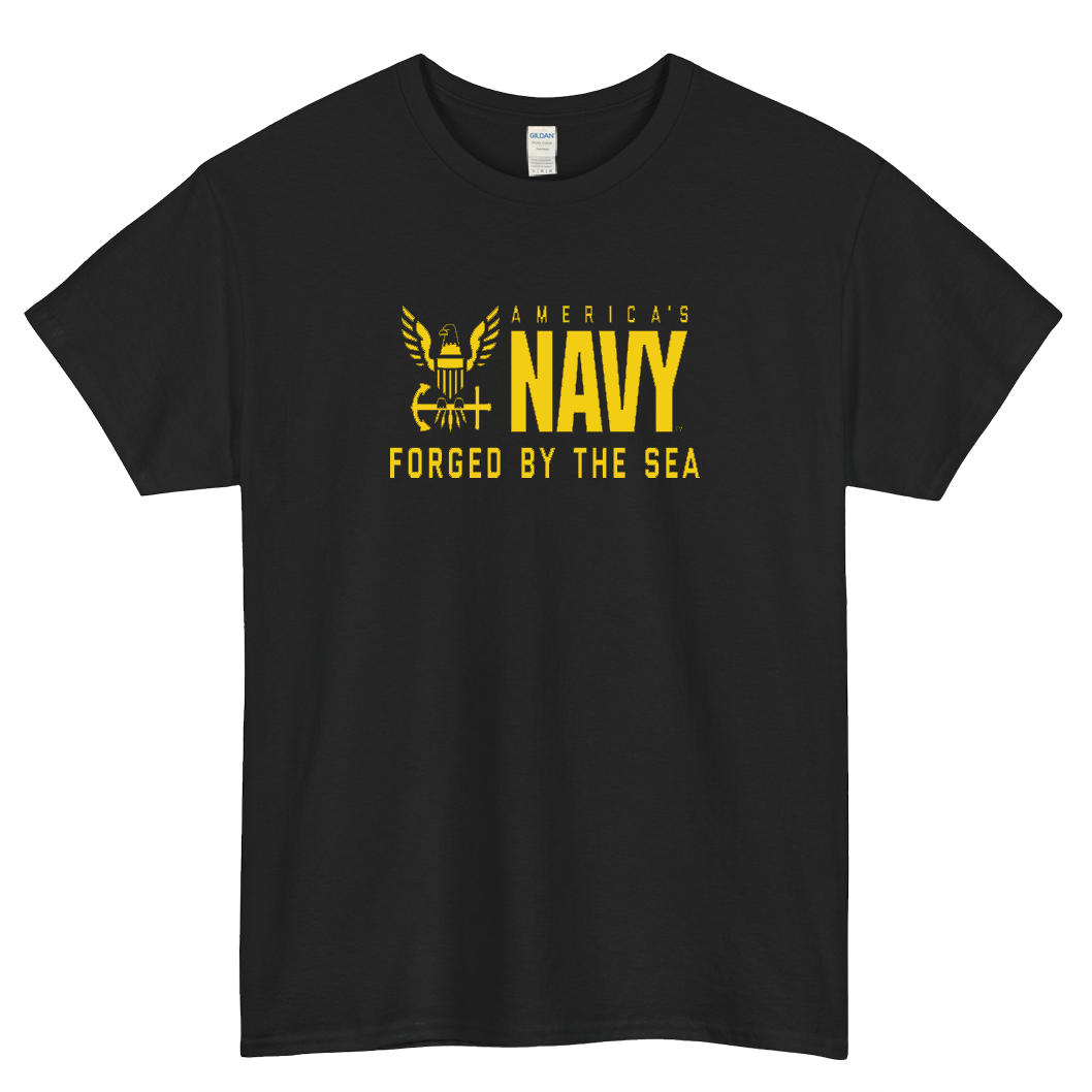 America's Navy Forged by the Sea Short Sleeve T-Shirt Size S-3XL -P