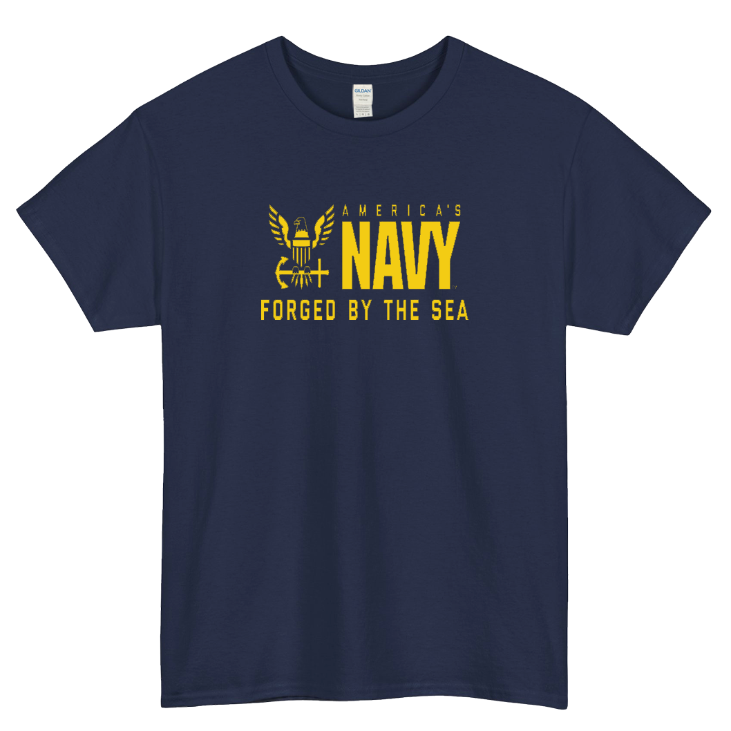 America's Navy Forged by the Sea Short Sleeve T-Shirt Size S-3XL -P
