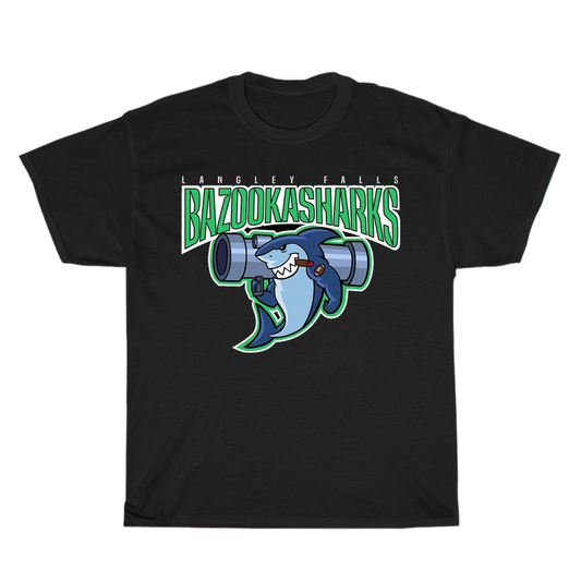 American Dad Bazooka Sharks Logo Men's Unisex T Shirt S to 3XL
