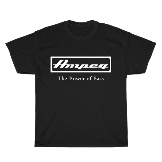 Ampeg The Power Of Bass Logo Men's Unisex T Shirt S to 3XL