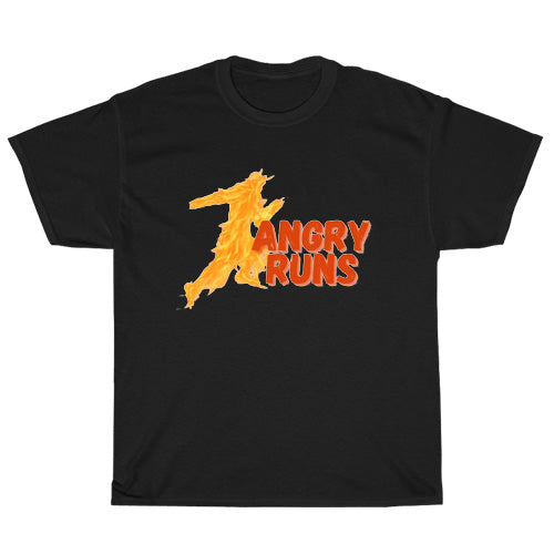 Angry Runs Active logo Unisex Men's T Shirt Size S to 3XL