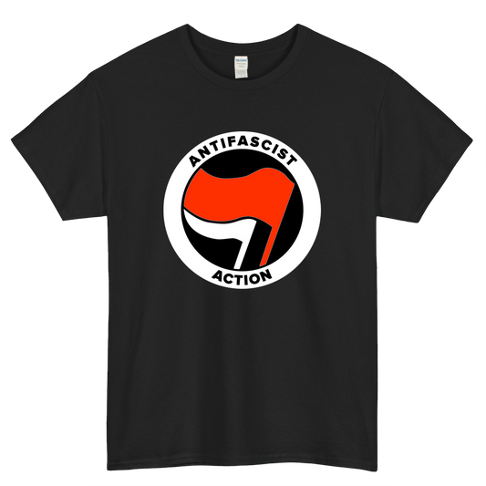 Antifascist flag antifa Mens Unisex Short Sleeve T-Shirt Size S-3XL - P