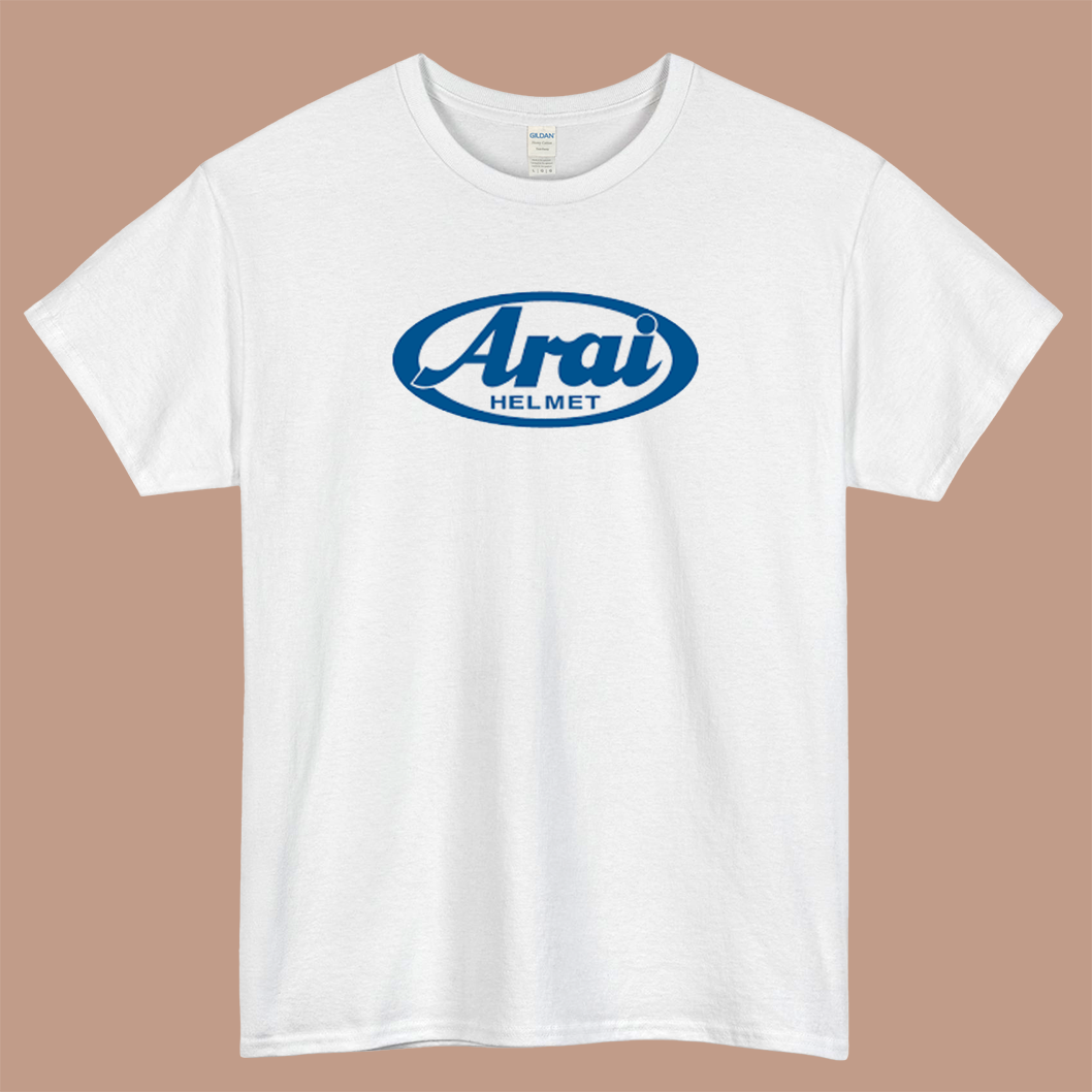 Arai Racing Helmet Logo Mens Unisex Short Sleeve T-Shirt Size S-3XL - P