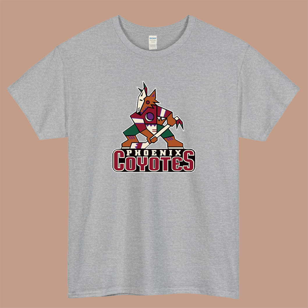 Arizona Coyotes Logo Mens Unisex Short Sleeve T-Shirt Size S-3XL - P