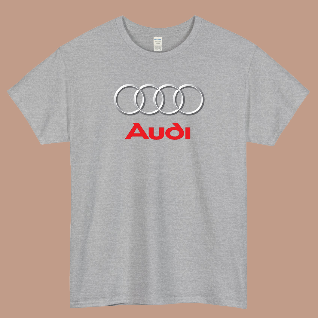 Audi Logo Mens Unisex Short Sleeve T-Shirt Size S-3XL - P
