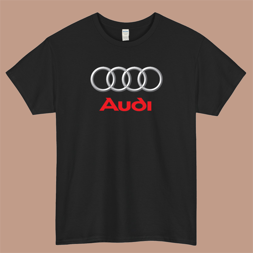 Audi Logo Mens Unisex Short Sleeve T-Shirt Size S-3XL - P