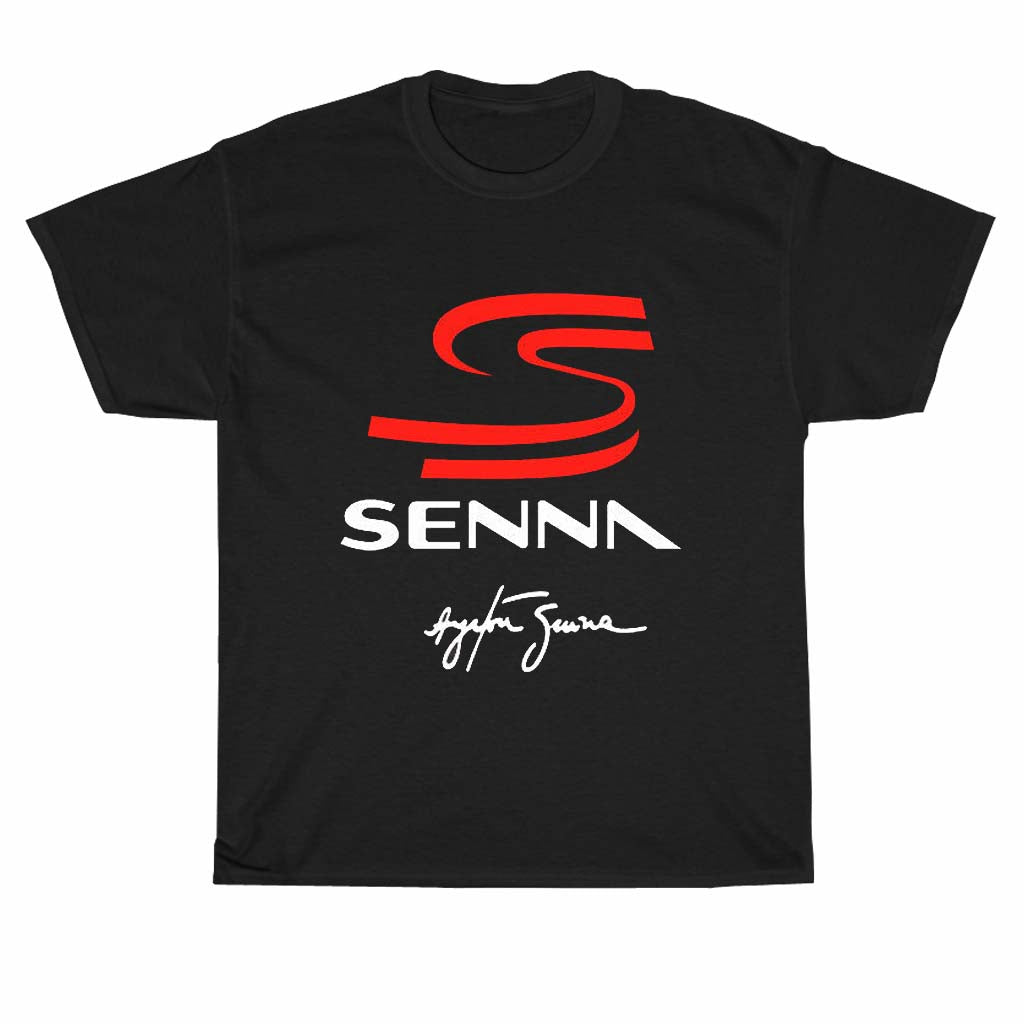 Ayrton Senna Logo Men's Unisex T Shirt Size S to 3XL