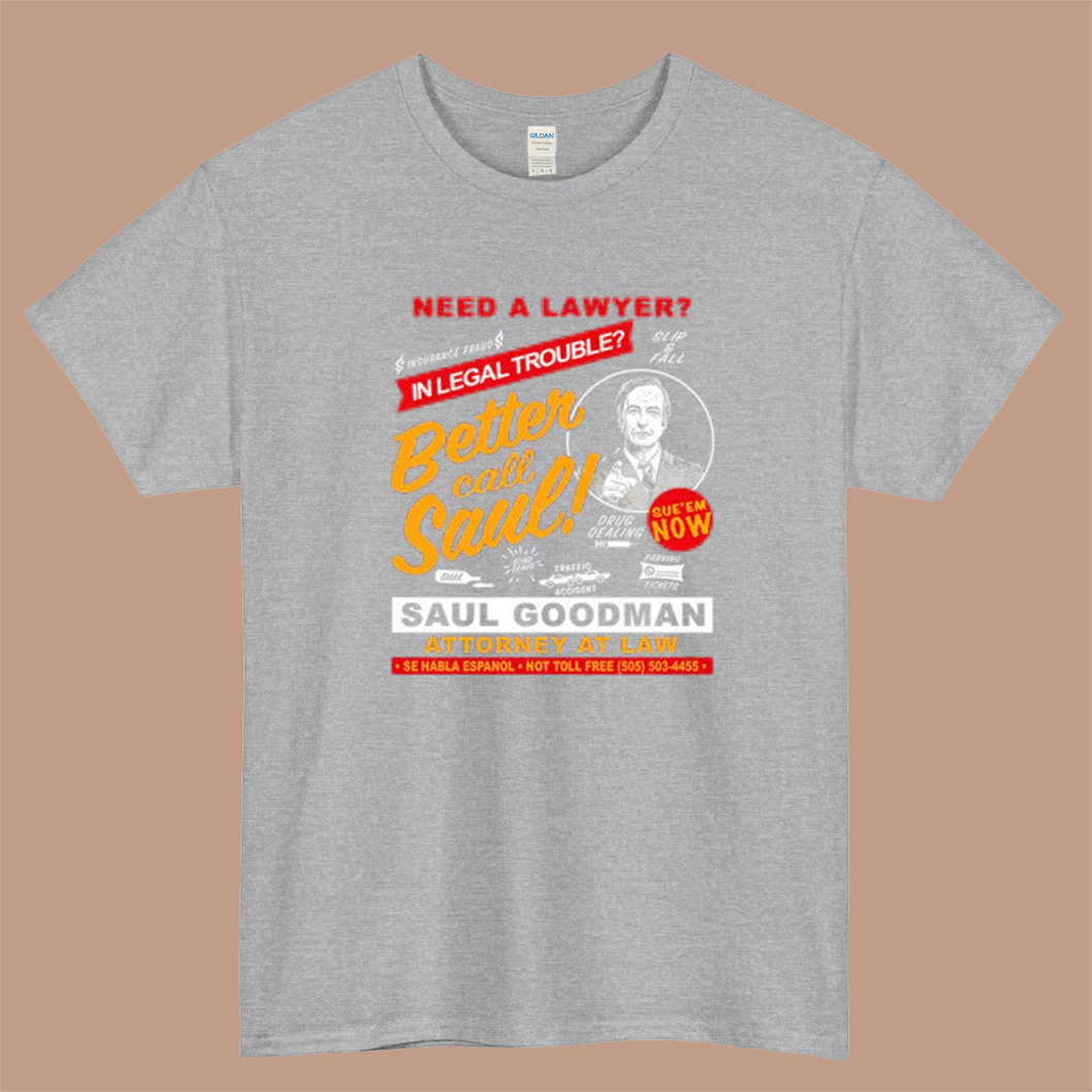 BETTER CALL SAUL Classic Logo Mens Unisex Short Sleeve T-Shirt Size S-3XL - P