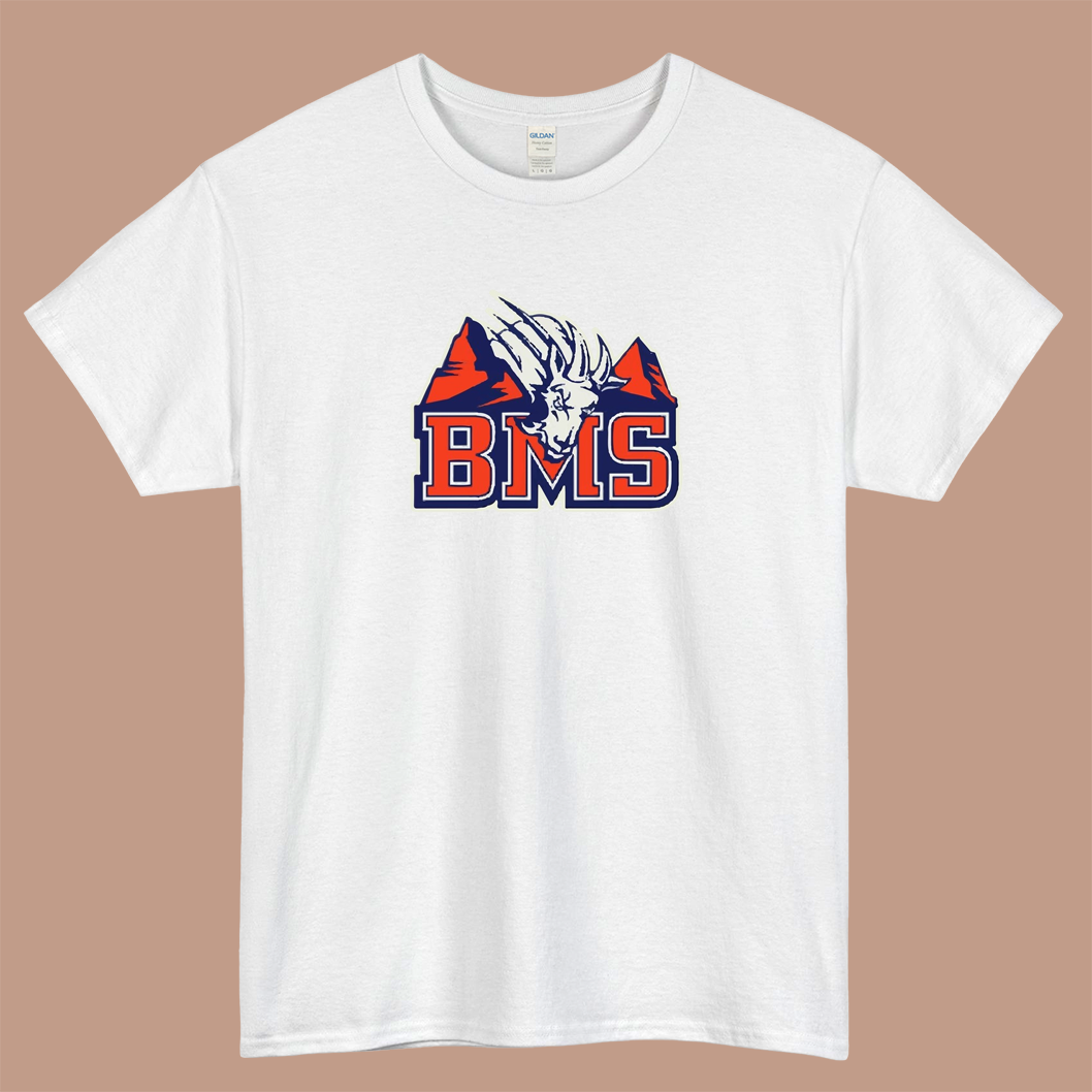 BMS - Blue Mountain Logo Mens Unisex Short Sleeve T-Shirt Size S-3XL - P