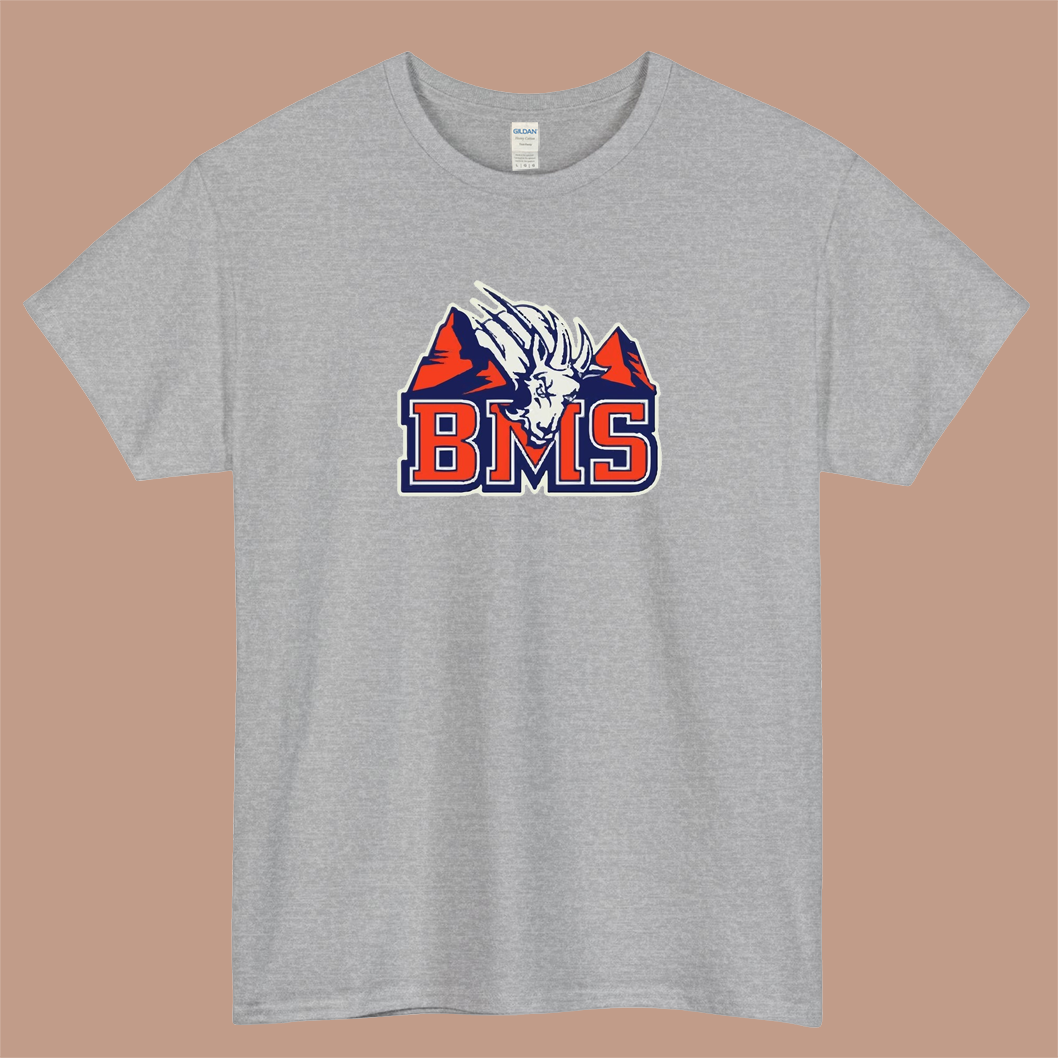BMS - Blue Mountain Logo Mens Unisex Short Sleeve T-Shirt Size S-3XL - P