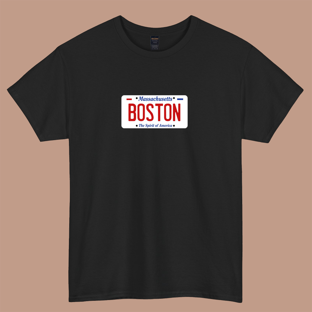 BOSTON - Massachusetts LOGO SHORT SLEEVE T SHIRT S-5XL- P