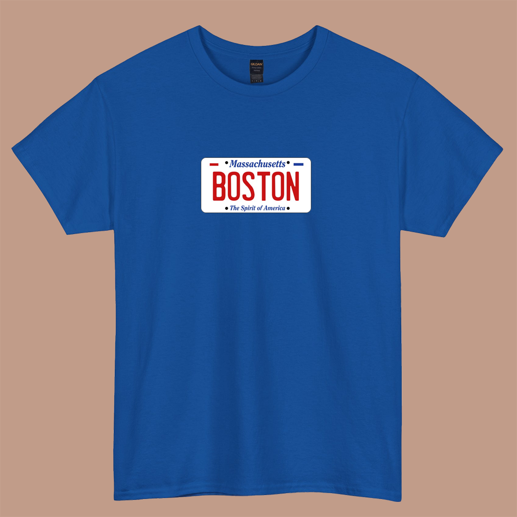 BOSTON - Massachusetts LOGO SHORT SLEEVE T SHIRT S-5XL- P