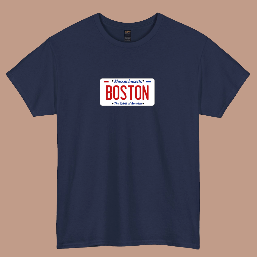 BOSTON - Massachusetts LOGO SHORT SLEEVE T SHIRT S-5XL- P