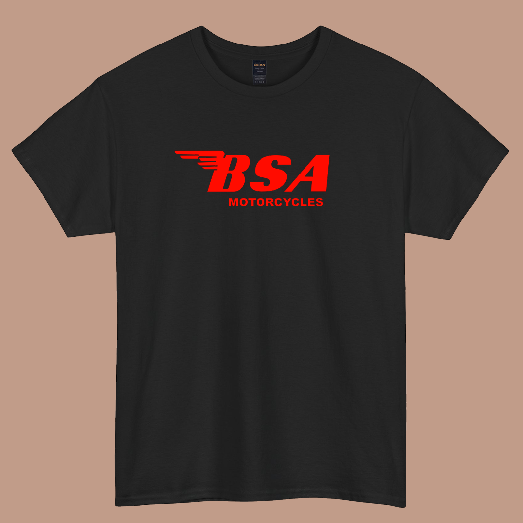 BSA MOTORCYCLES OLD Logo short sleeve t shirt SIZE S-3XL-P