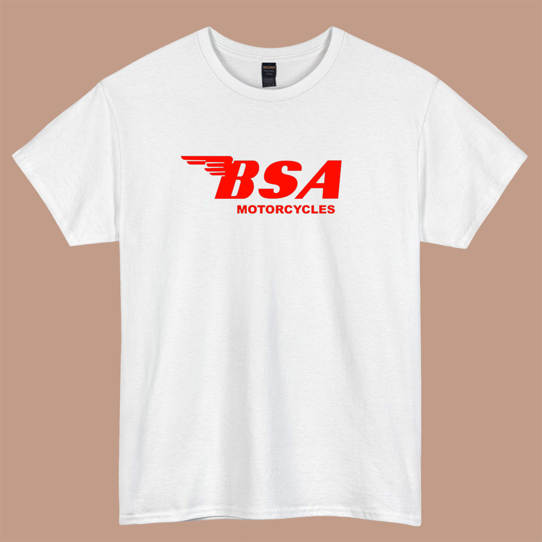 BSA MOTORCYCLES OLD LOGO short sleeve t shirt SIZE S-3XL-P