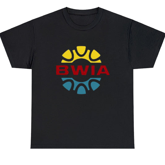 BWIA West Indies Airways Logo Men's Unisex T Shirt Size S to 3XL
