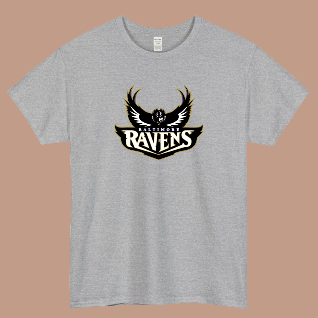 Baltimore Ravens Logo Mens Unisex Short Sleeve T-Shirt Size S-3XL - P
