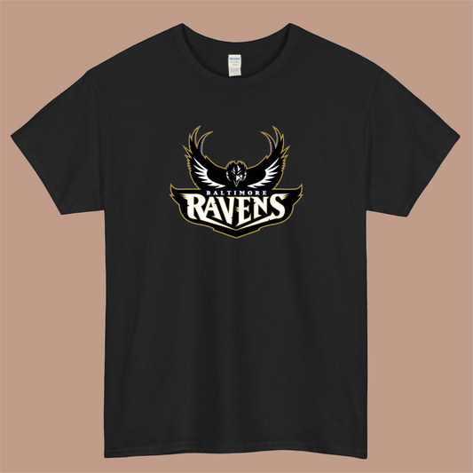 Baltimore Ravens Logo Mens Unisex Short Sleeve T-Shirt Size S-3XL - P