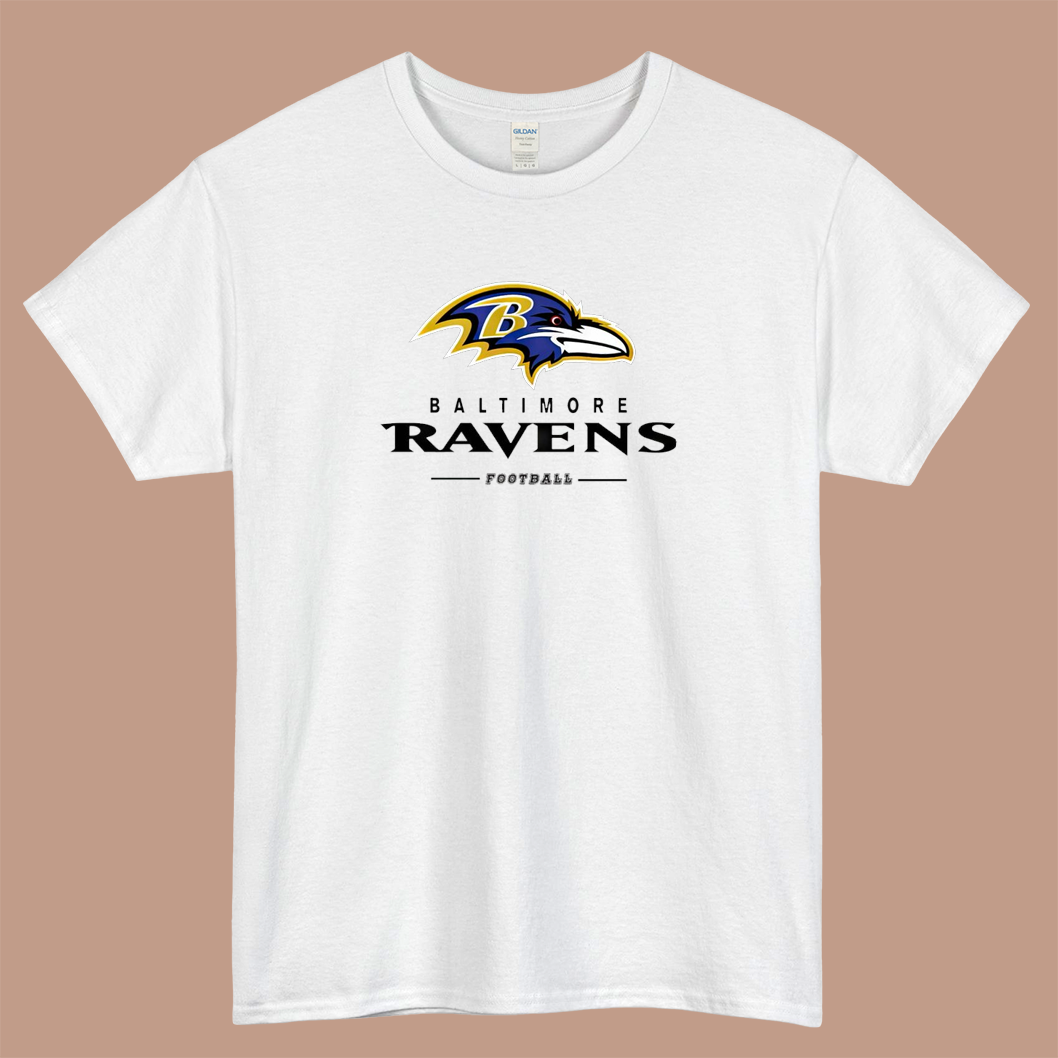 Baltimore Ravens Football Logo Mens Unisex Short Sleeve T-Shirt Size S-3XL - P