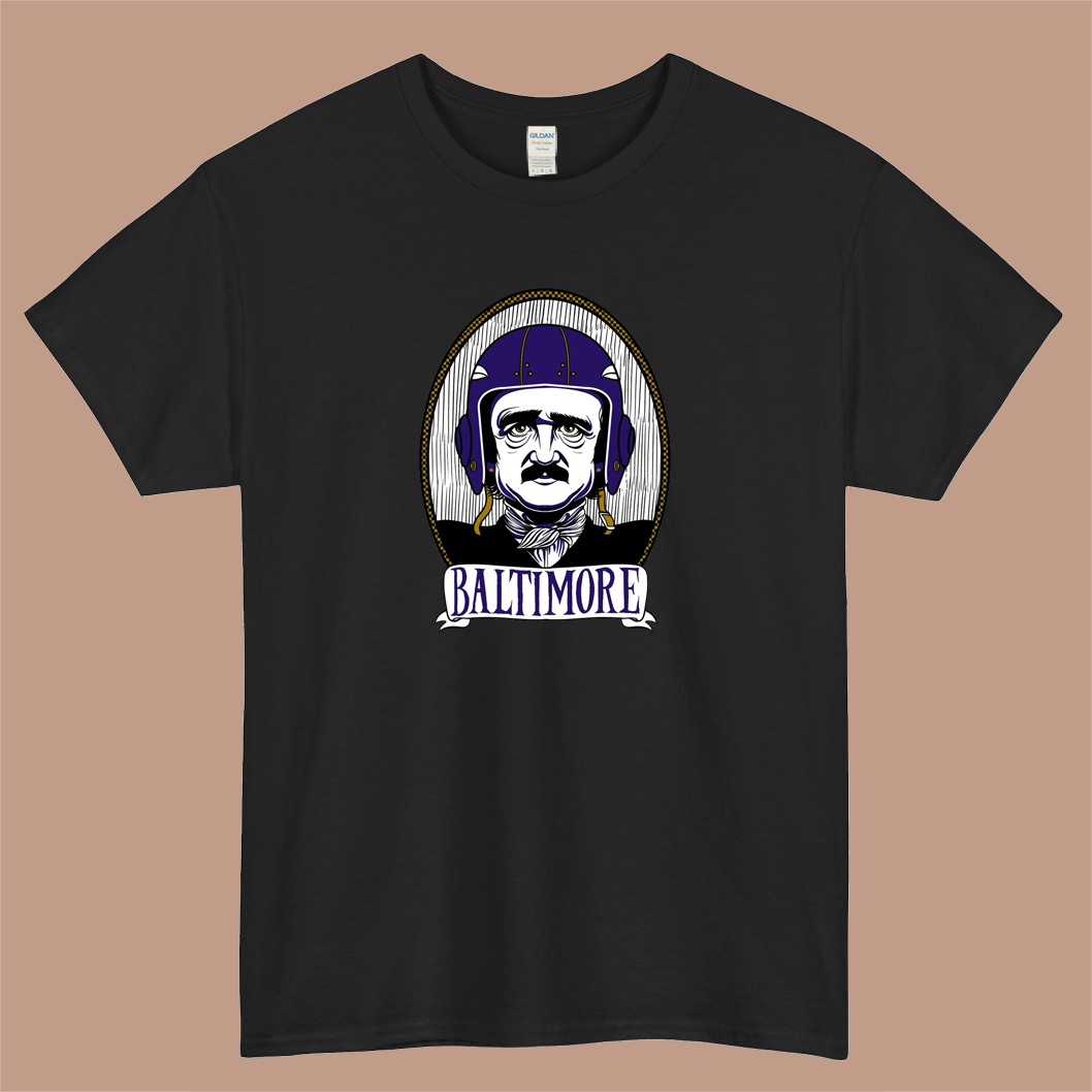 Baltimore Ravin Logo Mens Unisex Short Sleeve T-Shirt Size S-3XL - P