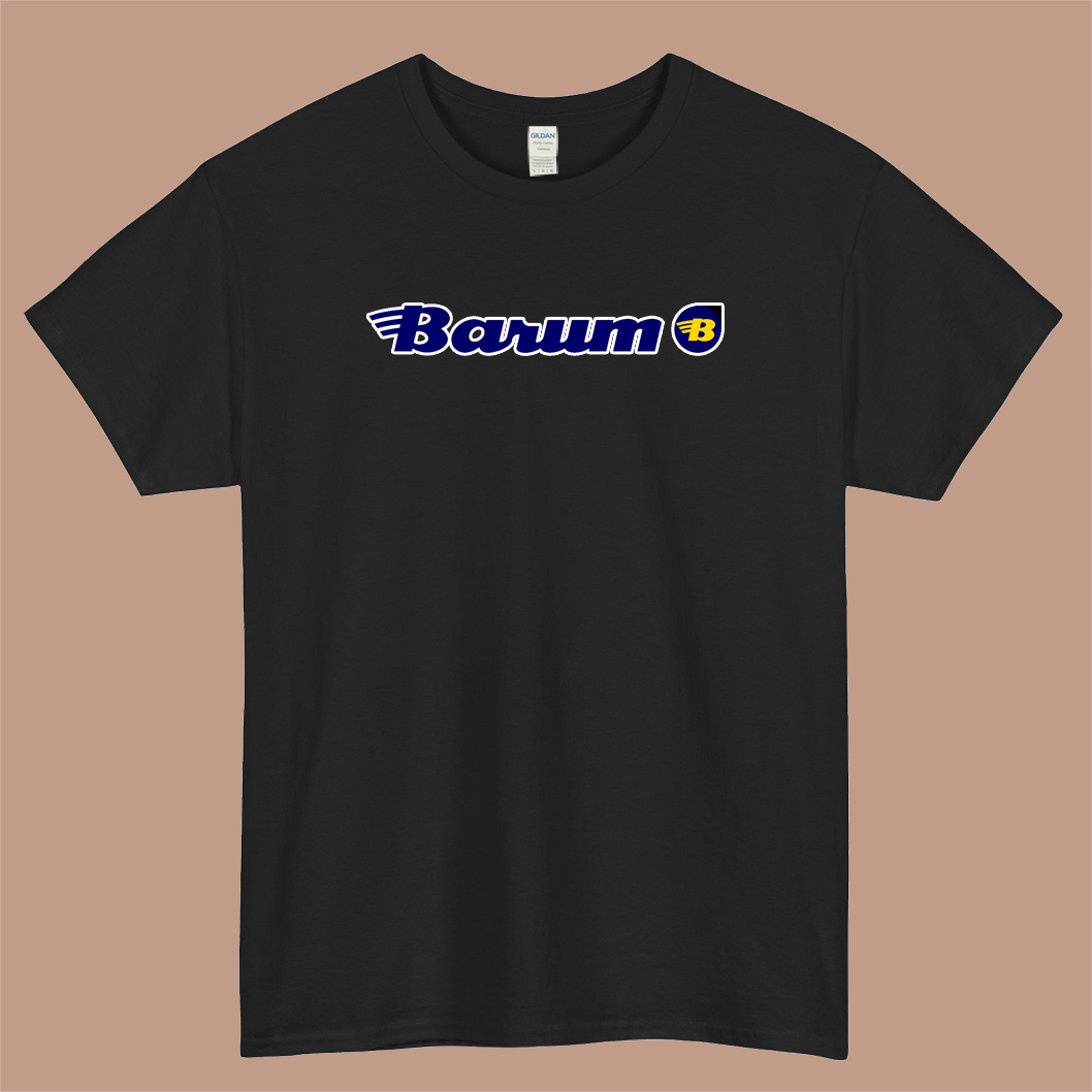 Barum Tires Logo Mens Unisex Short Sleeve Black T-Shirt Size S-3XL
